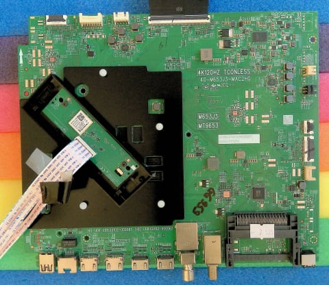 Placi de baza - 40-M653J3-MAC2HG 4K120HZ TCONLESS M656J3 MT9653 V8-T653T01-LF PID214586 + WKCT2FM2501 - pozitia GG959