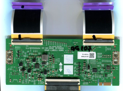 Module TCON - 5800-T55BF7-0P00 VER00.02 2020-05-23 HV550QUB-F70 N012406-000924-002 - pozitia GG107