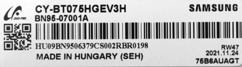 BN94-00052D KANT_SU2E BN41-02852C + BN96-39820H + BN59-01371A WCT733M - pozitia GG770 GG779 [3]