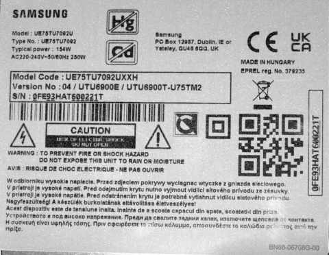 BN94-16627M KANT_SU2_BUILT_IN BN41-02751C + Y18 VBN V2.0 + BN59-01308A WDN221M + BN96-39820H - pozitia GG767 GG768 GG776 [1]