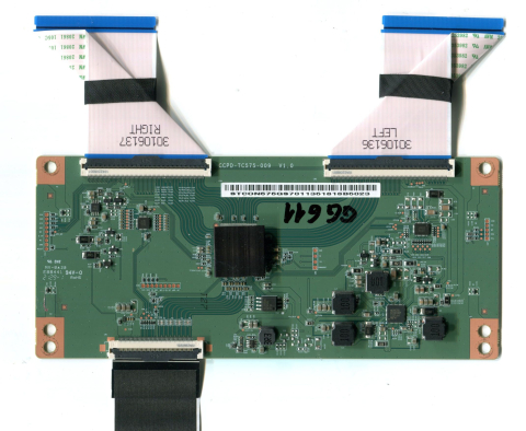 Module TCON - CCPD-TC575-009 V1.0 + 30106136 LEFT + 30106137 RIGHT - pozitia GG611