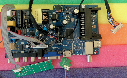 Placi de baza - CV3663B_A24 ( ecran HD cu LVDS la 12V ) - pozitia SRL520 SRL522 GG632 GG633