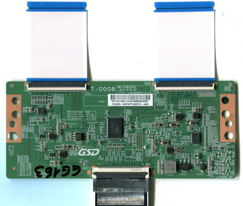 Module TCON - GSD T-0008 T43UHD-HVS1 PT430GT01-4 - pozitia GG163