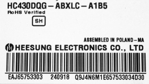 HL-99430CSP1616-0701S-03 B0 3X7 BOE Hon9li LED-Y21-43UP75 - pozitia SRL904 GG103 [7]