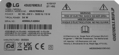 HL-99430CSP1616-0701S-03 B0 3X7 BOE Hon9li LED-Y21-43UP75 - pozitia SRL904 GG103 [5]