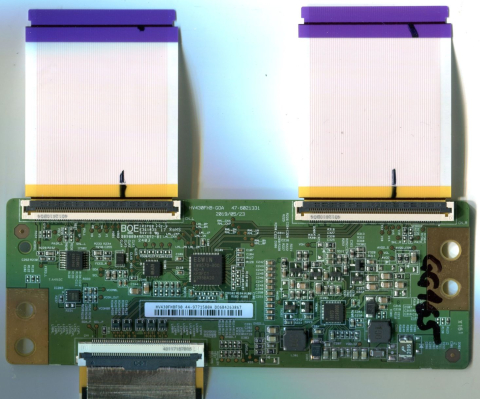 Module TCON - HV430FHBF90 = HV430FHB-GOA 47-6021331 2019-05-23 - pozitia PX523 PX525 PX632 GG165