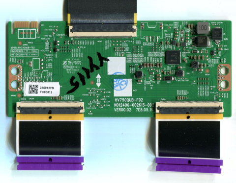 Module TCON - HV750QUB-F92 HV650QUB-F71 N012406-002613-002 VER00.02 7E8.05.16 - pozitia YY115