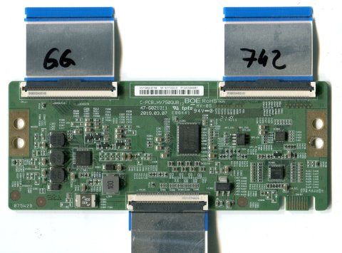 Module TCON - HV750QUBF90 47-6021311 2019.03.07 C-PCB_HV750QUB - pozitia GG742