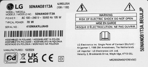 LGP50NT-21U1 = EAX69502004(1.0) EAY65895564 = EPCD12CB1C 3PCR03128A - pozitia GG128 [1]