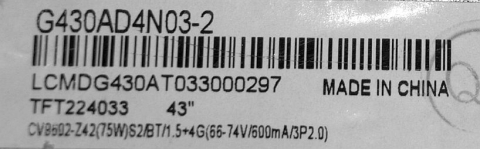 WDX DCBDU-A196A_06 T430QVN03.J 2S UHD - pozitia GG51 GG159 GG162 GG320 [4]