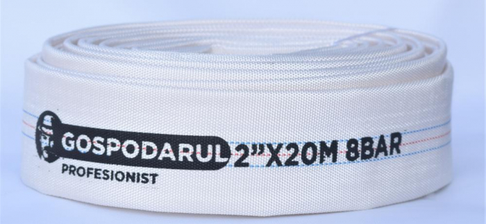 Furtun pompieri - PVC panzat - 2'' - ø 50mm - 8 Bar - tip C - 20m [1]