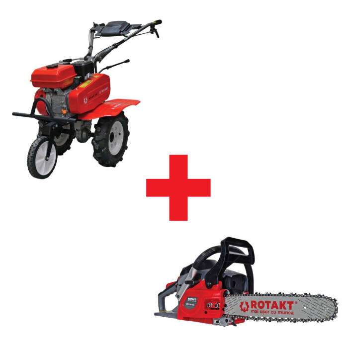Pachetul Fermier - Motocultor ROTAKT RO75RS + Motofierastrau ROTAKT MTF5520S [1]