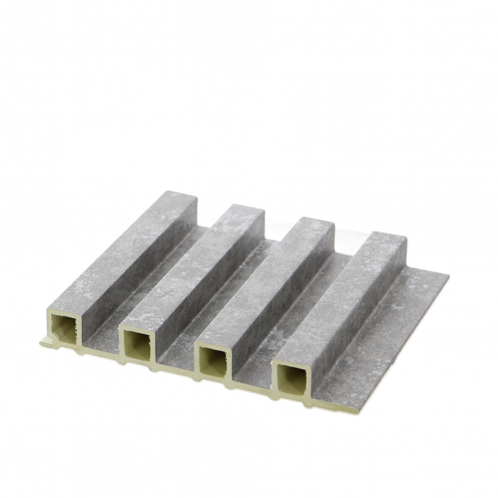 Panou riflaj decorativ WPC gri ciment L 290 x l 168 x 24 mm [2]