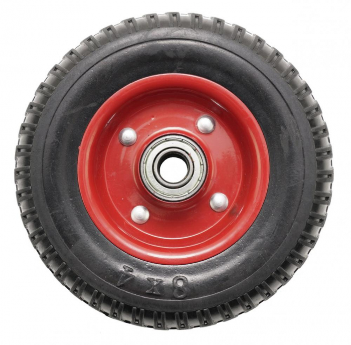 Roata carucior - mare - cauciuc brut striat - rulment - 250-4 (8) [1]