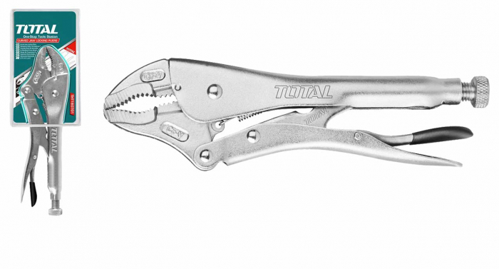 TOTAL - Cleste cu blocare 10" maner plastic [1]