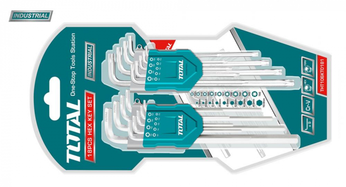TOTAL - Set 18 chei imbus Hex&Torx (INDUSTRIAL) [1]