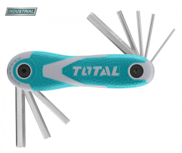 TOTAL - Set 8 chei Torx de buzunar - 2-8mm -  (INDUSTRIAL) [1]