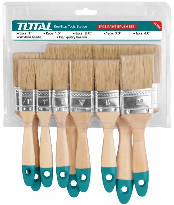 TOTAL - Set 9 pensule pentru vopsit [1]