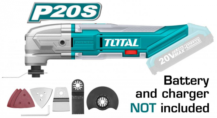 TOTAL - Unealta multifunctionala - Li-Ion - 20V [1]