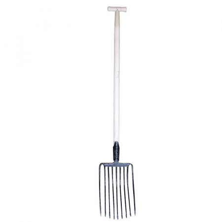 Ferma si Gradina - Furca pentru piatra cu maner lemn tip-t 275x370/1370mm