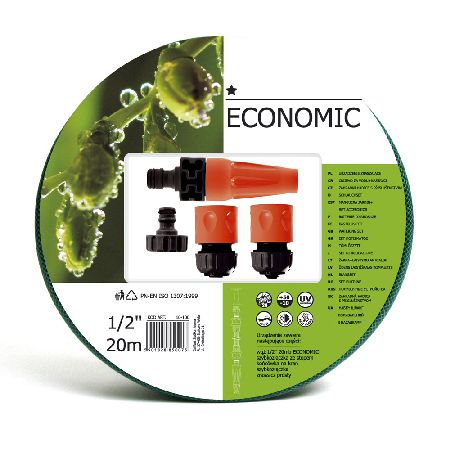Hidrofoare, motopompe si pompe de apa - FURTUN APA 1/2" / 20M CU STROPITOR-CONECTOR-CUPLE