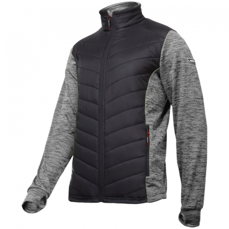 Echipamente de protectie - JACHETA CU IMPRIMEU SI MATLASARE / GRI-NEGRU - 3XL