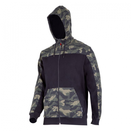 Echipamente de protectie - JACHETA HANORAC CU GLUGA SI FERMOAR / CAMUFLAJ - S