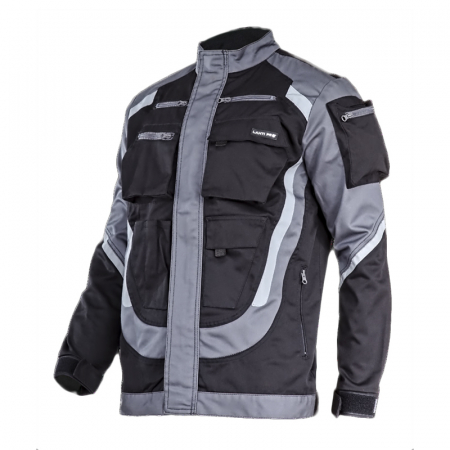 Echipamente de protectie - JACHETA LUCRU GROASA PREMIUM NEGRU-GRI - L/H-176