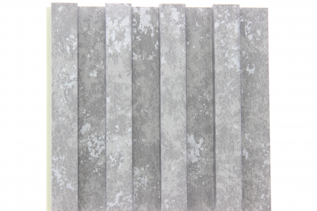 Riflaje decorative - Panou riflaj decorativ WPC gri ciment L 290 x l 168 x 24 mm