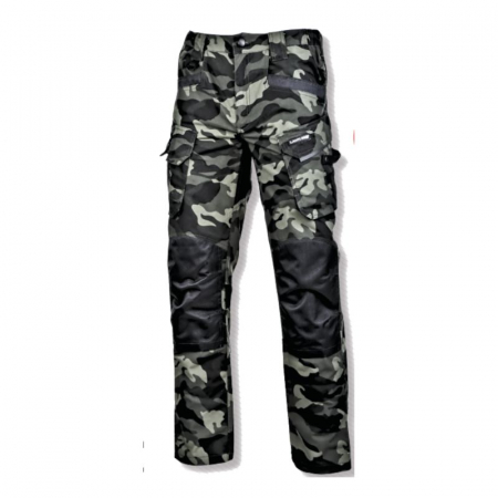 Echipamente de protectie - PANTALON INTERVENTIE INTARIT / CAMUFLAJ-VERDE - L
