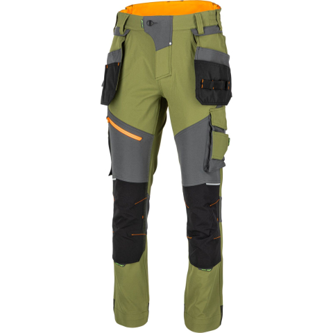 Uzuali - PANTALON LUCRU SUPER-FLEXIBIL / VERDE - L