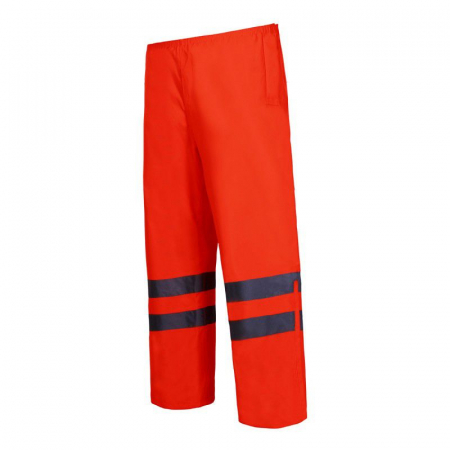 Echipamente de protectie - PANTALON REFLECTORIZANT IMPERMEABIL / PORTOCALIU - S