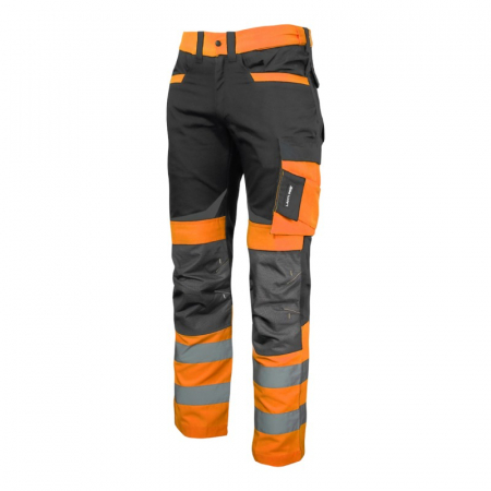 Echipamente de protectie - PANTALON REFLECTORIZANT SLIM-FIT / PORTOCALIU - L
