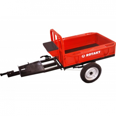 Ferma si Gradina - Remorca motocultor Rotakt REM400-1, capacitate 400 kg, basculabila