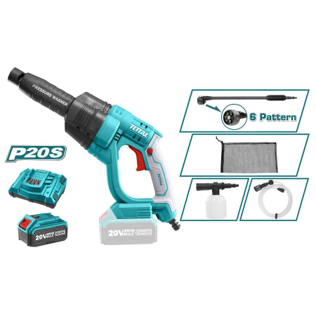 Ferma si Gradina - TOTAL - Aparat de spalat cu presiune - Li-Ion - 20