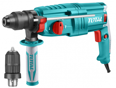 Scule si utilaje constructii - TOTAL - Ciocan rotopercutor - 2.5J - 800W + mandri