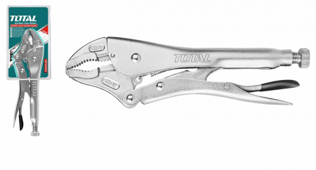 Scule Electricieni si Instalatori - TOTAL - Cleste cu blocare bacuri drepte 10" maner 