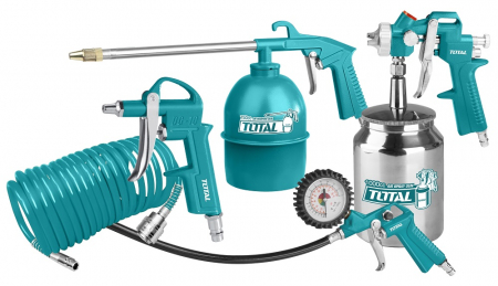 Pistoale aer cald | de lipit | de vopsit - TOTAL - Kit pentru vopsit 5 piese