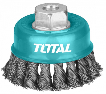 Scule si utilaje constructii - TOTAL - Perie sarma tip cupa - fir rasucit - 75mm