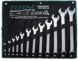 Scule auto-mecanica - TOTAL - Set 12 chei combinate fixe/inelare - 6-32mm (INDUSTRIAL)