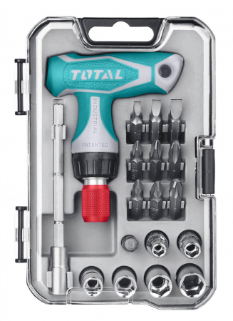 Scule auto-mecanica - TOTAL - Set 18  ?urubelni?e clichet cu mâner T