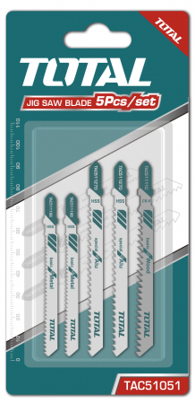 Scule si utilaje constructii - TOTAL - Set lame Fierastrau pendular - lemn/metal/aluminiu - 5buc