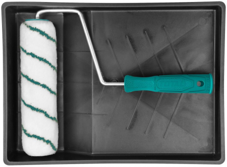 Scule zugravit - TOTAL - Set trafalet 3 in 1+ tava - acril - 230mm/9 - 12mm