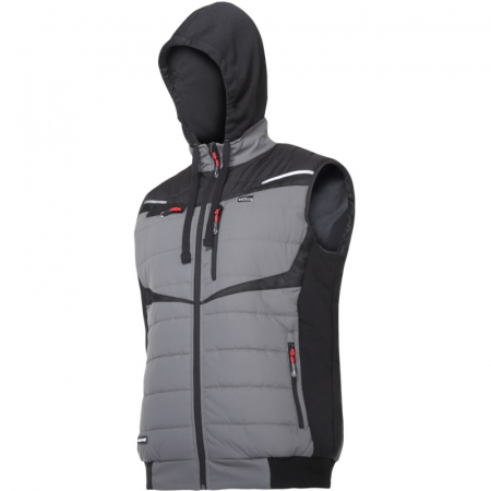 Echipamente de protectie - VESTA CAPTUSITA CU GLUGA / NEGRU-GRI - 3XL
