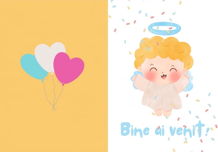 Felicitare "Bine ai venit" [2]