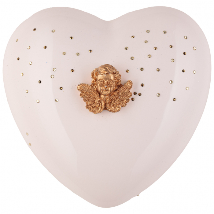Inimă din porțelan de Limoges și cristale Swarovski, realizată manual [3]