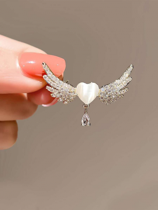 Broșă Silver Heart [7]