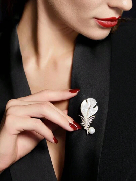 Broșă Silver Pearl [3]