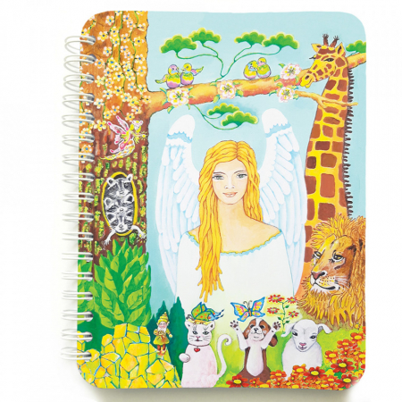 Papetărie - Agendă cu spiră Arhanghelul Ariel, 12 x 16 cm