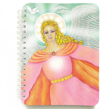 Papetărie - Agendă cu spiră Arhanghelul Chamuel, 12 x 16 cm